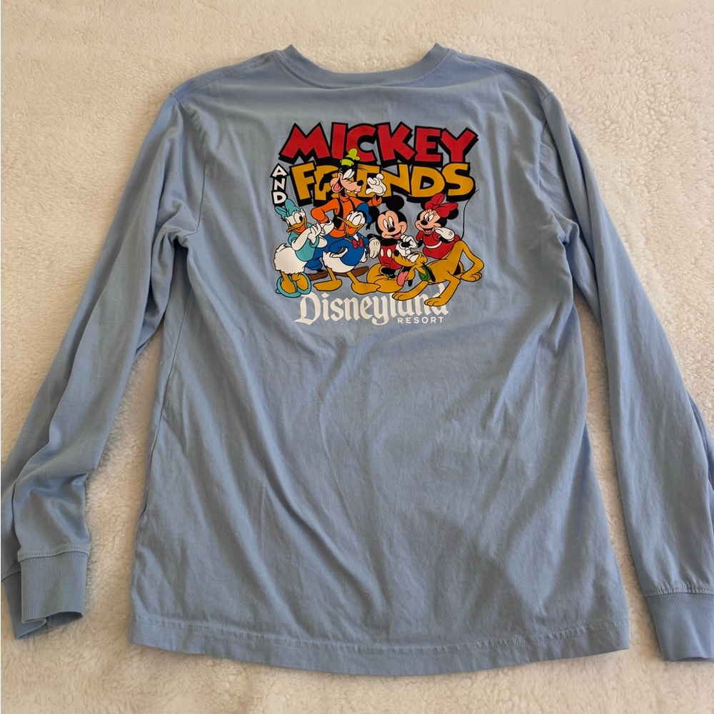 Disney Blue Long Sleeve Tee - Mickey & Friends